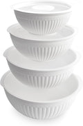 Nordic Ware Prep and Serve Mixing Bowls Set, Glacier White by NordicWare