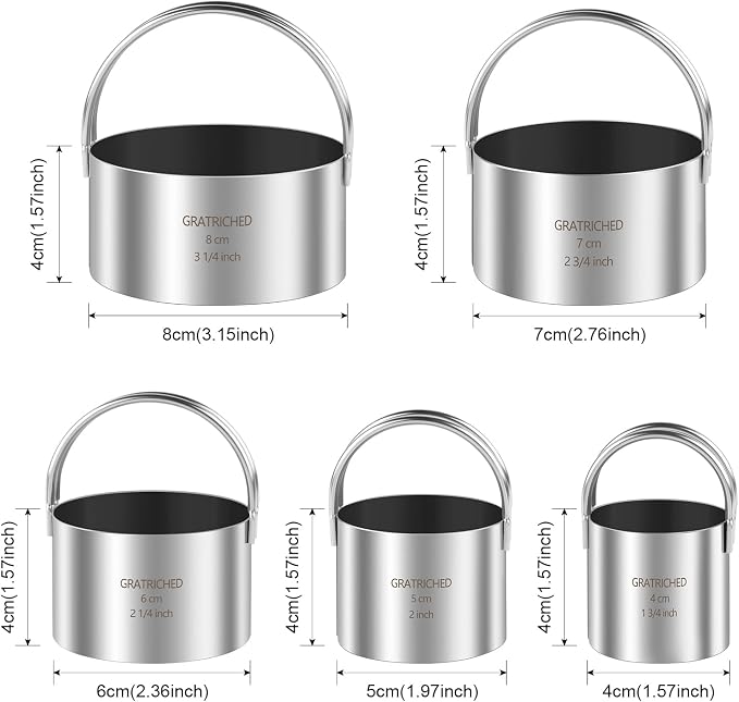 5 Pcs Professional Stainless Steel Cookie Cutters Set - Image 6