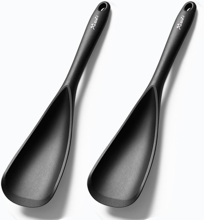 Silicone Spatula Spoon, Seamless Design, Safe by XiaoZuHomeKitchen