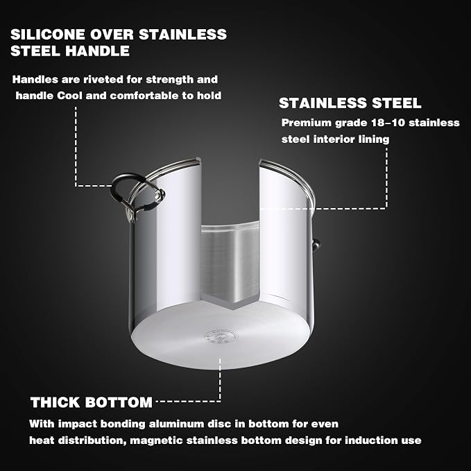 Cook N Home Stainless Steel Stock Pot - Image 7