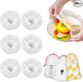 300PCS Plastic Elastic Bowl Covers Reusable, Food Storage Covers by DIQIUREN