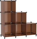 AWTATOS Cube Storage Organizer, Storage Cubes Shelves Bookshelf, 6 Cube Closet by AWTATOS