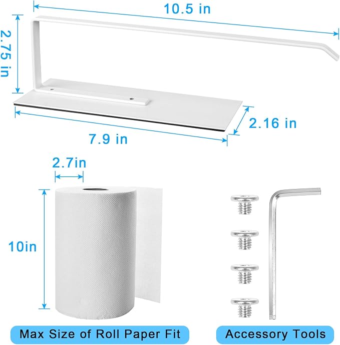 Paper Towel Holder Magnetic, Magnetic Paper Towel Holder - Image 2