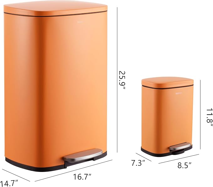 happimess HPM1006K Connor Rectangular 13-Gallon Trash Can - Image 4