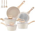 M MELENTA Pots and Pans Set Non Stick, Non Toxic Induction Kitchen Cookware Sets by MMELENTA