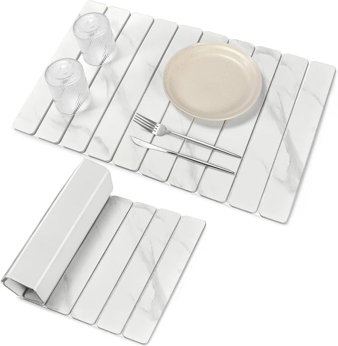 Large Stone Dish Drying Mats for Kitchen Counter, Eco-Friendly Absorbent by Unknown