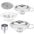 Stainless Steel Food Canning Funnels by Unknown