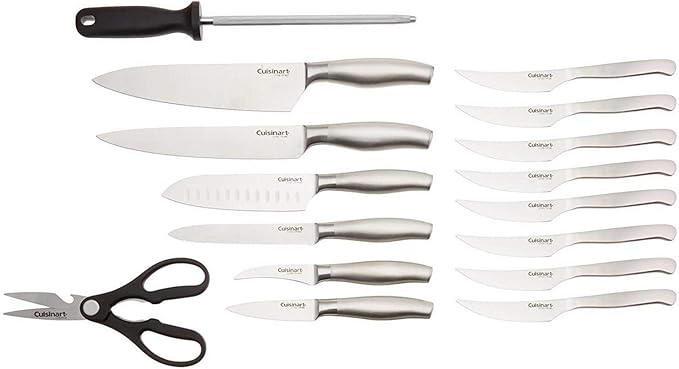 CUISINART Block Knife Set, Lightweight, Stainless Steel, Durable & Dishwasher - Image 4