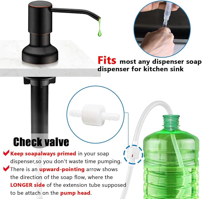 Sink Soap Dispenser Extension Tube Kit - Image 5