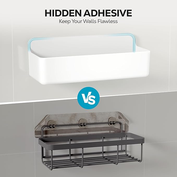 Nieifi Adhesive Wall Shelf, Shower Shelves 5 Pack - Image 7