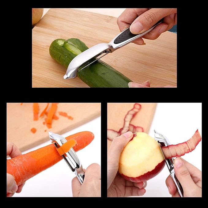 FUHUY Vegetable, Apple Peelers for kitchen, Potatoes Peeler, Y-Shaped and - Image 4