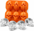 Skull Ice Cube Mold, 6-Cavity Silicone Ice Tray by DakGagMah
