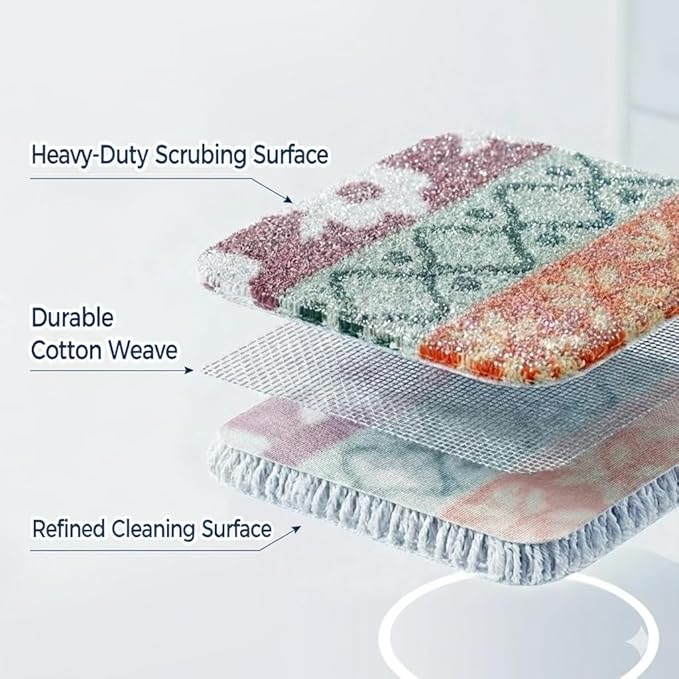 Amarelle GEN II Dish Washing Scrubbers, Made in Green Kitchen Scrubbers - Image 4