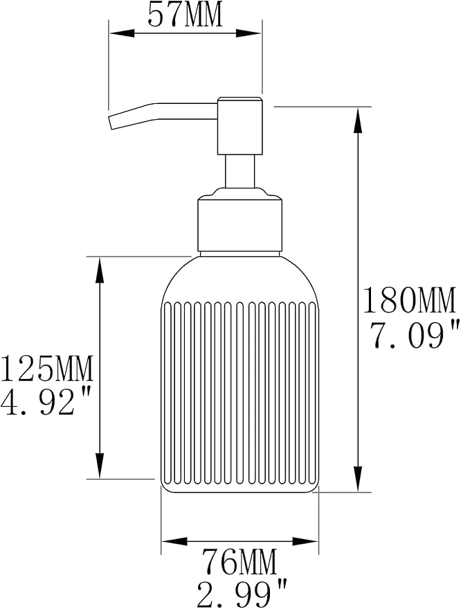 16Oz Clear Glass Soap Dispenser - Image 8
