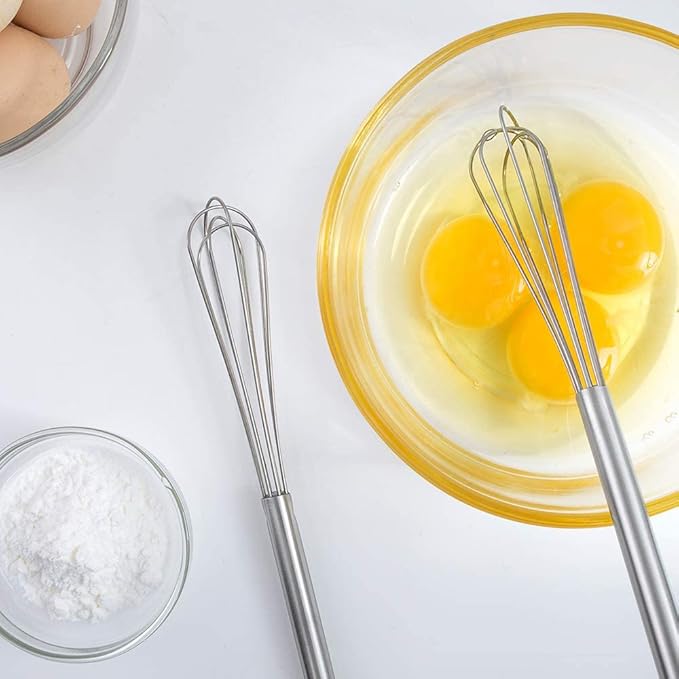 Mini Whisk, Stainless Steel Skinny Whisk Egg Beater - Image 5
