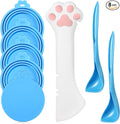 Uiifan Cat Food Lid Cat Food Can Covers Lids 8 Pcs Pet Can Supplies Set 5 by Uiifan
