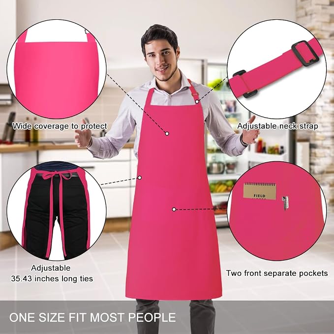 Jubatus 2 Pack 100% Cotton Aprons - Image 2