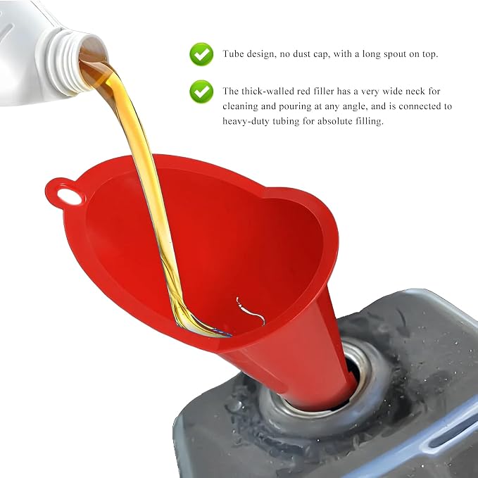 2 PCS Oil Funnel, Automotive Use Funnels - Image 3
