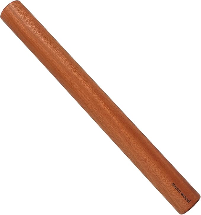Muso Wood Sapele Wooden Dowel Rolling Pin by Musowood
