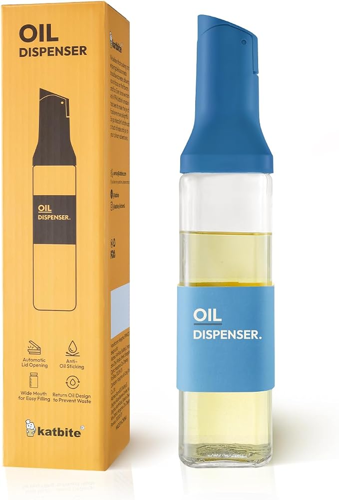 katbite 16oz Glass Olive Oil Dispenser Bottle by katbite