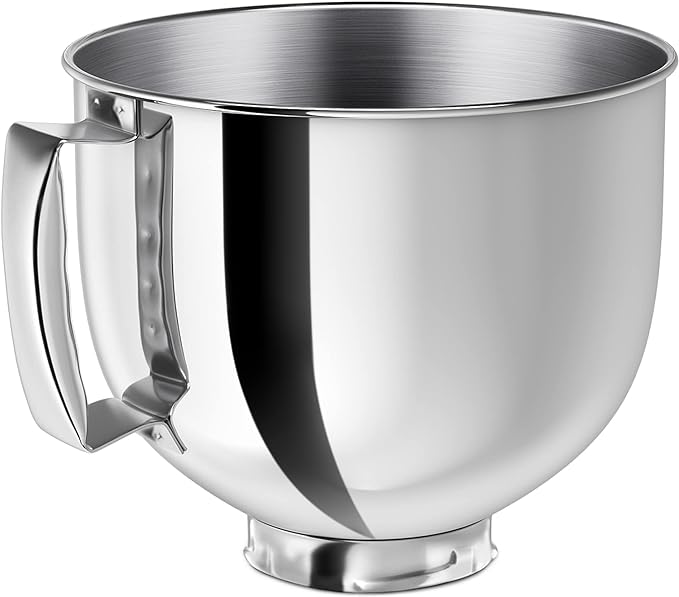 Stainless Steel Mixer bowl Fit for KitchenAid Artisan&Classic Series 4.5-5 QT by Ericair