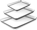 BRONYPRO Stainless Steel Baking Sheet Pan Set of 3, Cookie Sheets 9/12/16 In by Bronypro