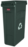 Rubbermaid Commercial Products Slim Jim Plastic Rectangular Recycling/Compost by RubbermaidCommercialProducts