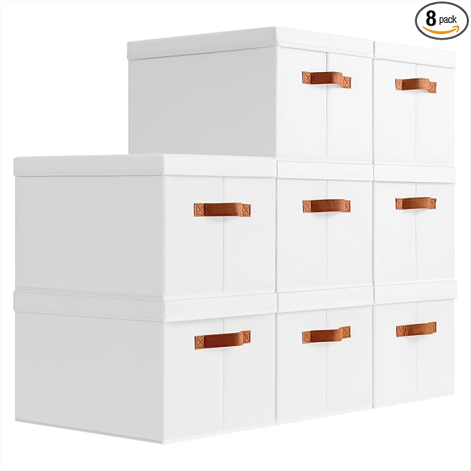 Homsorout Storage Bins with Lids by Homsorout