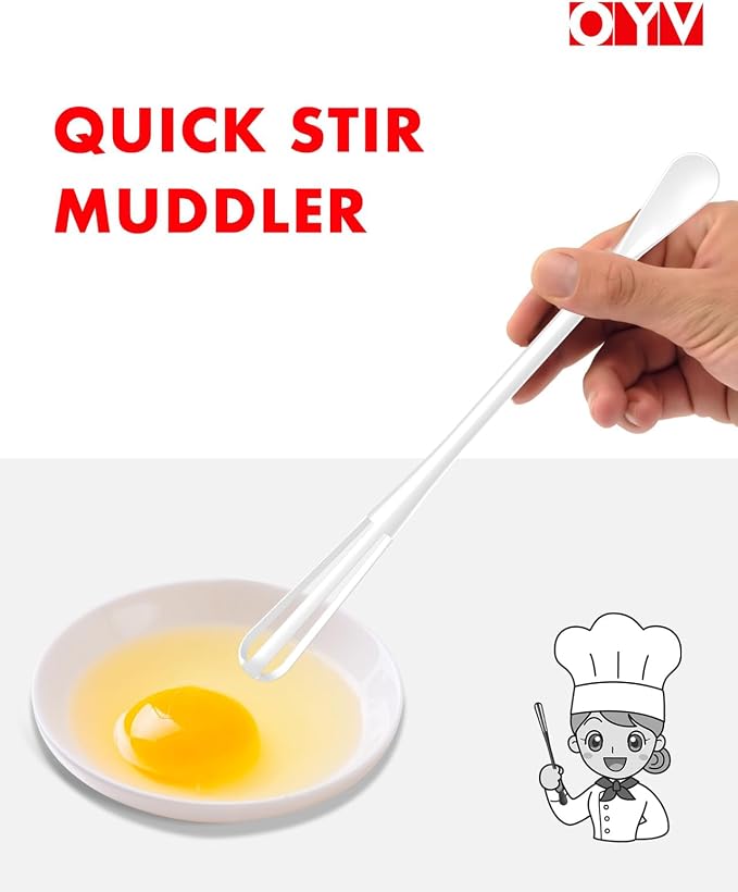 OYV Timeless Kitchen Colors Mini Whisk Set, 8.5 in Mini Whisks - Image 6