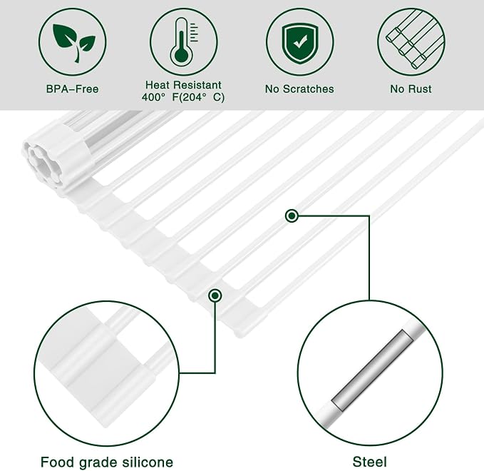 Hanzenma Roll Up Dish Drying Rack - Image 5