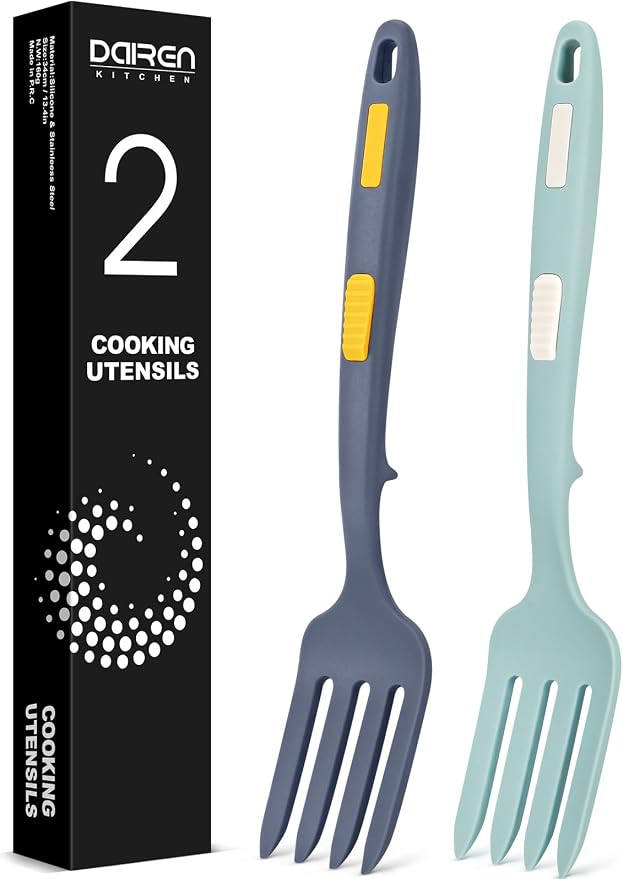 Silicone Flexible Long Handler, 11.6 Inch Heat Resistant Cooking Tool, Non by DaiRenKitchen