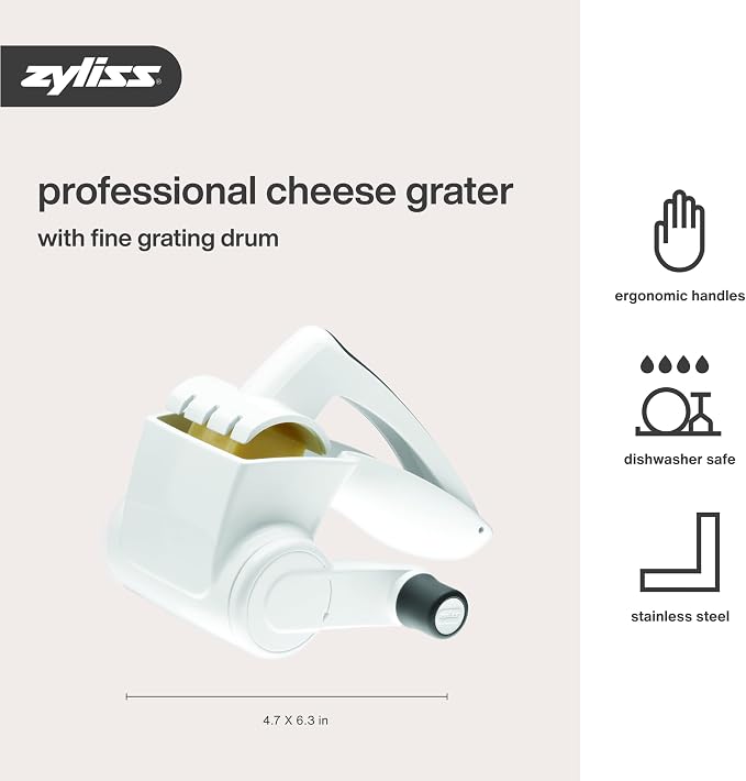 Zyliss Classic Rotary Cheese Grater - Image 6