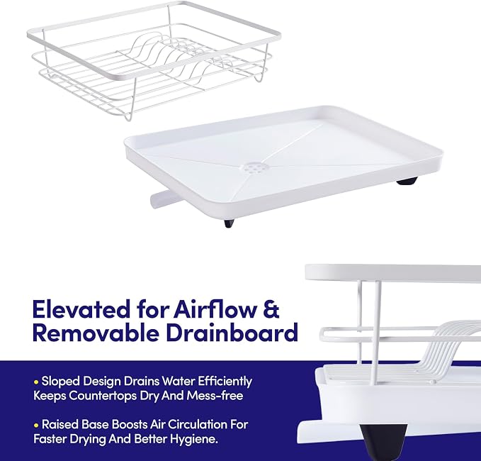 Dish Drying Rack 3 Piece Dish Drainer - Image 4