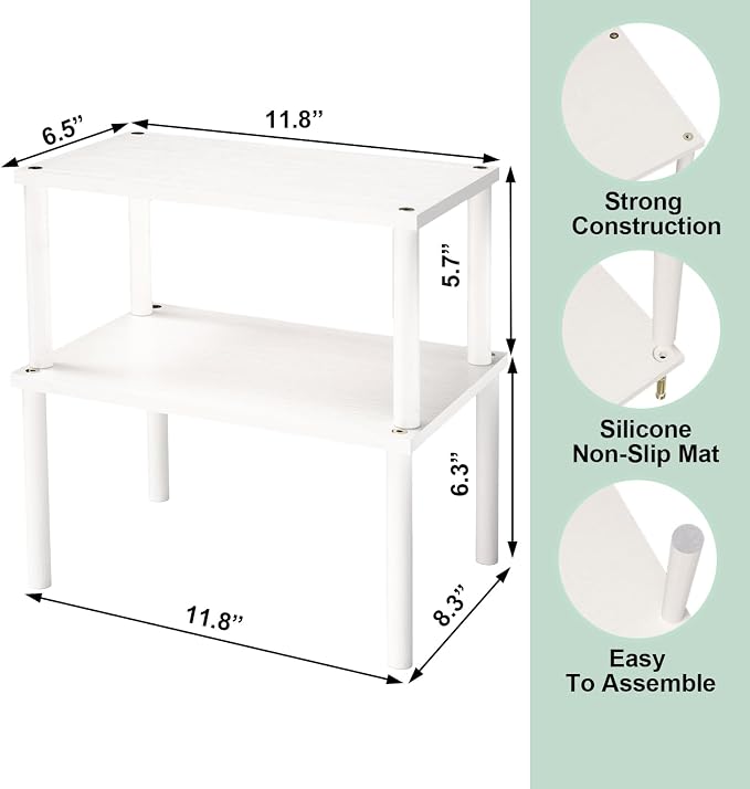 VERTORGAN Cabinet Organizer Shelf, Kitchen Counter Shelves, Bamboo Spice Rack - Image 6