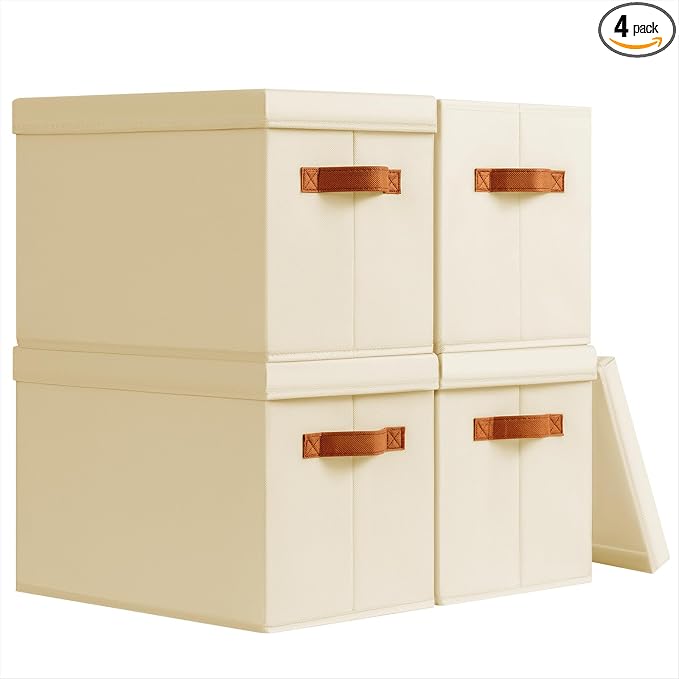 Homsorout Storage Bins with Lids by Homsorout