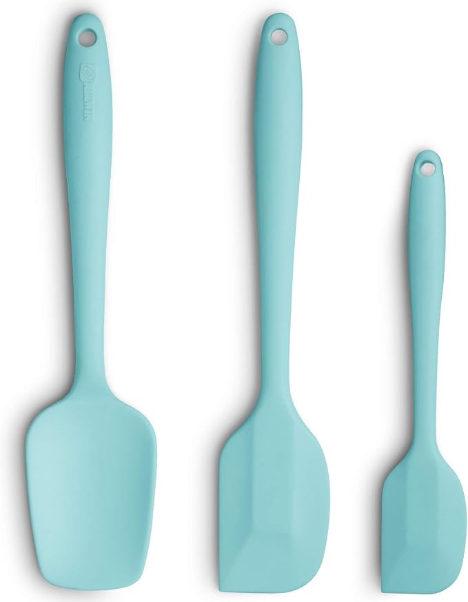 Silicone Spatula 3‑Piece Set Heat Resistant 600°F Non‑Stick Rubber Spatulas by ALLWIN-HOUSEWARE