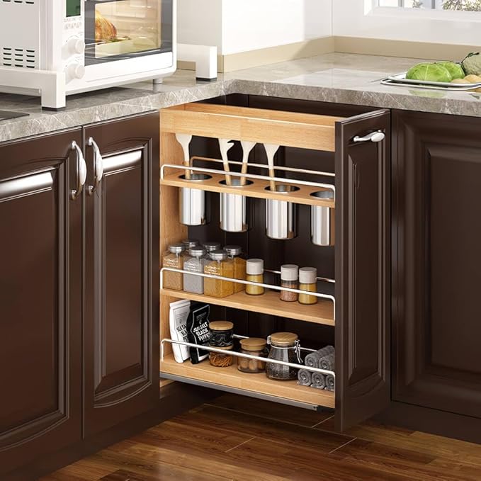 OCG 5" Pull-Out Solid Wood Storage Organizer - Image 2