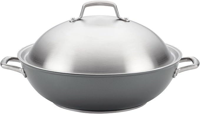 Anolon Accolade Forged Hard Anodized Nonstick Wok / Stir Fry Pan - Image 10