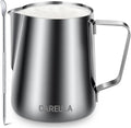 Milk Frothing Pitcher, 12oz Stainless Steel Milk Frother Cup Steaming Pitcher by Careula