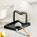 Spoon Rest with Lid Holder, Stainless Steel Lid Holder While Cooking & by VANEME