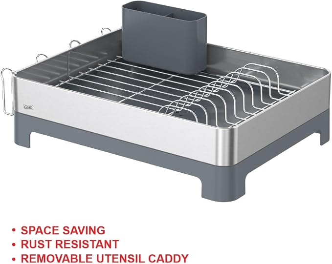 Glad Stainless Steel Dish Drying Rack - Image 2