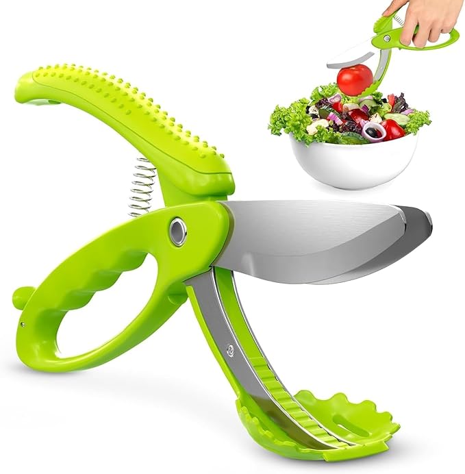 Salad Scissors for Chopped Salad – Multiblade Cooking Scissors for Kitchen by V-TOWER