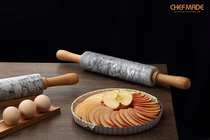 CHEFMADE 18-Inch Marble Rolling Pin - Image 5