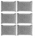 6 Pieces Non-Scratch Scrub Sponges Pads, Cleaning Scrub Sponge, Dish Wash Sponge by Shuiniba