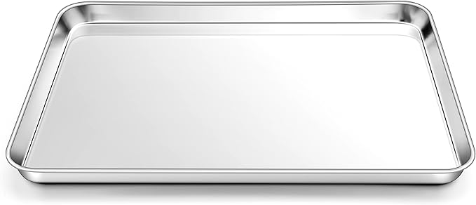 Homikit 1 Pack Baking Sheet, 18 x 13 Inches Stainless Steel Large Cookie Pan by Homikit