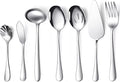 Patelai Serving Utensils Set Include Stainless Steel Large Spoons Slotted by Patelai