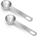 2 PCS 2 Teaspoon Stainless Steel Single Measuring Spoon by AUOIKKHOMEGARDEN