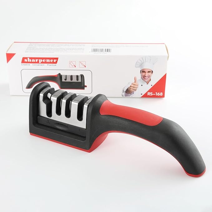 4-in-1 Kitchen Knife Sharpener, Scissor Sharpening by Unknown