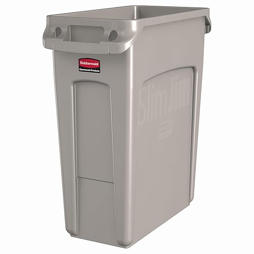 Rubbermaid Commercial Products SLIM JIM Plastic Rectangular Trash/Garbage by RubbermaidCommercialProducts