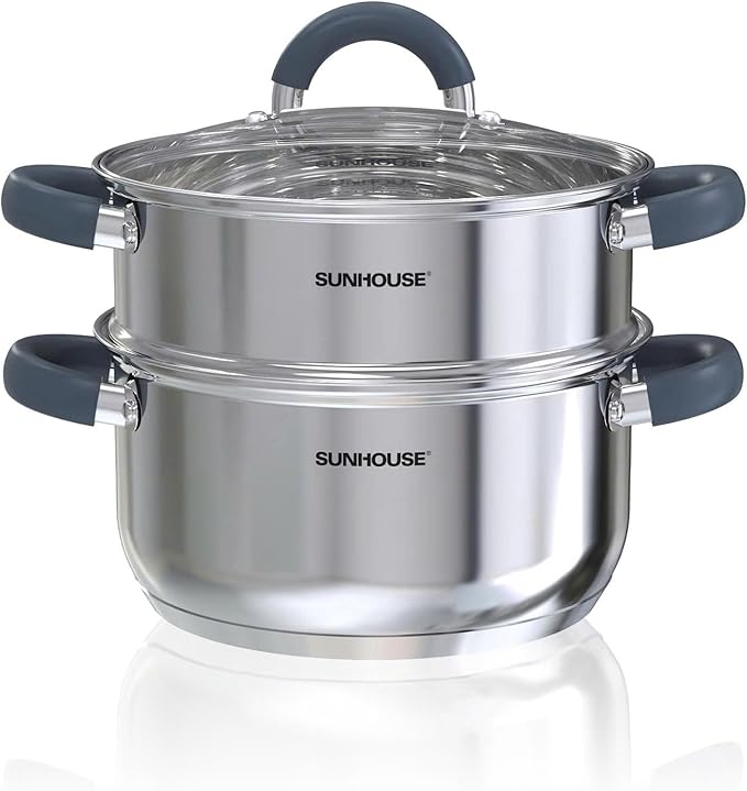 SUNHOUSE 3 Quarts Steamer Pots by SUNHOUSE